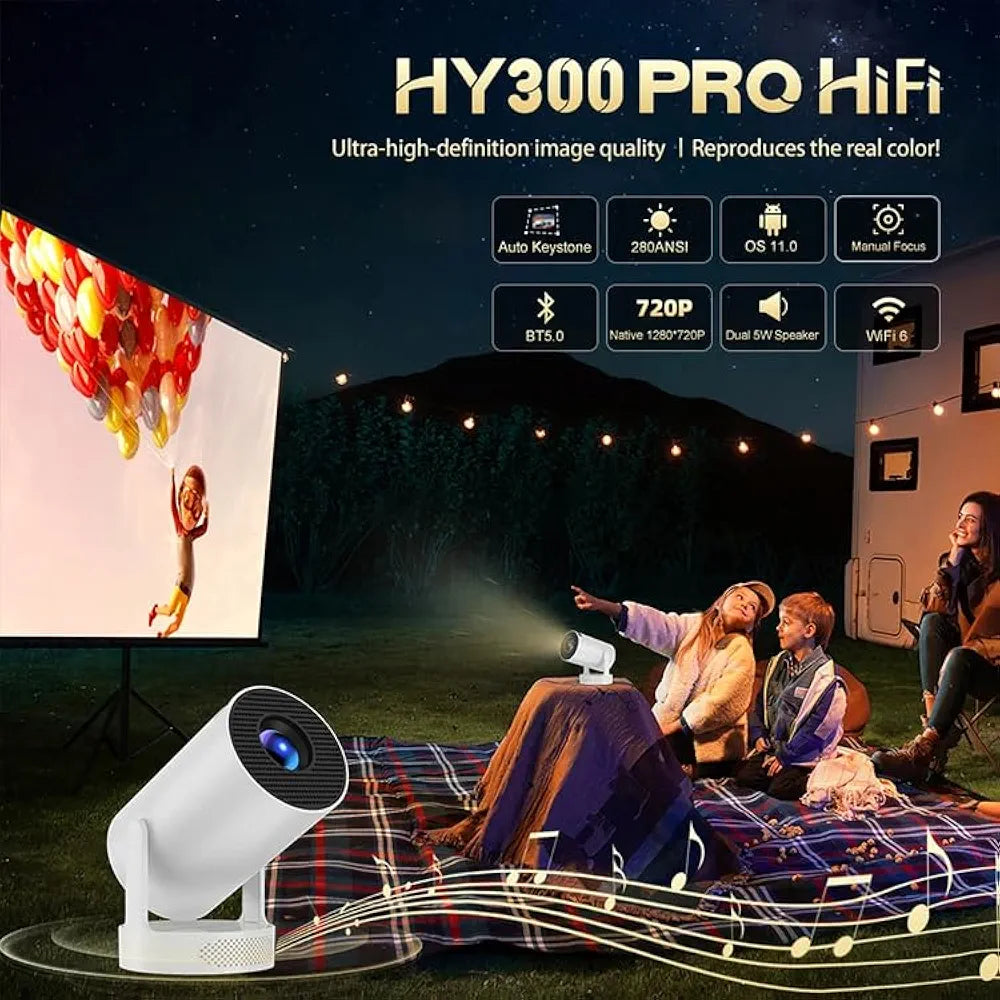Projector in a home setting