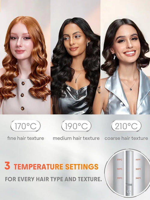 Curling iron creating curls