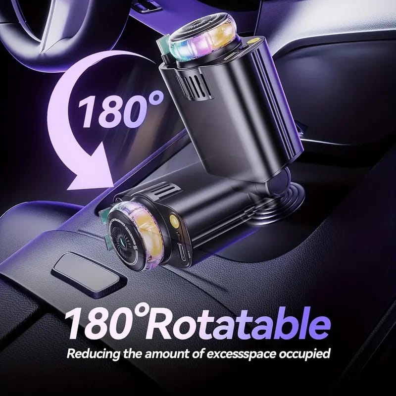 Car charger retractable cable