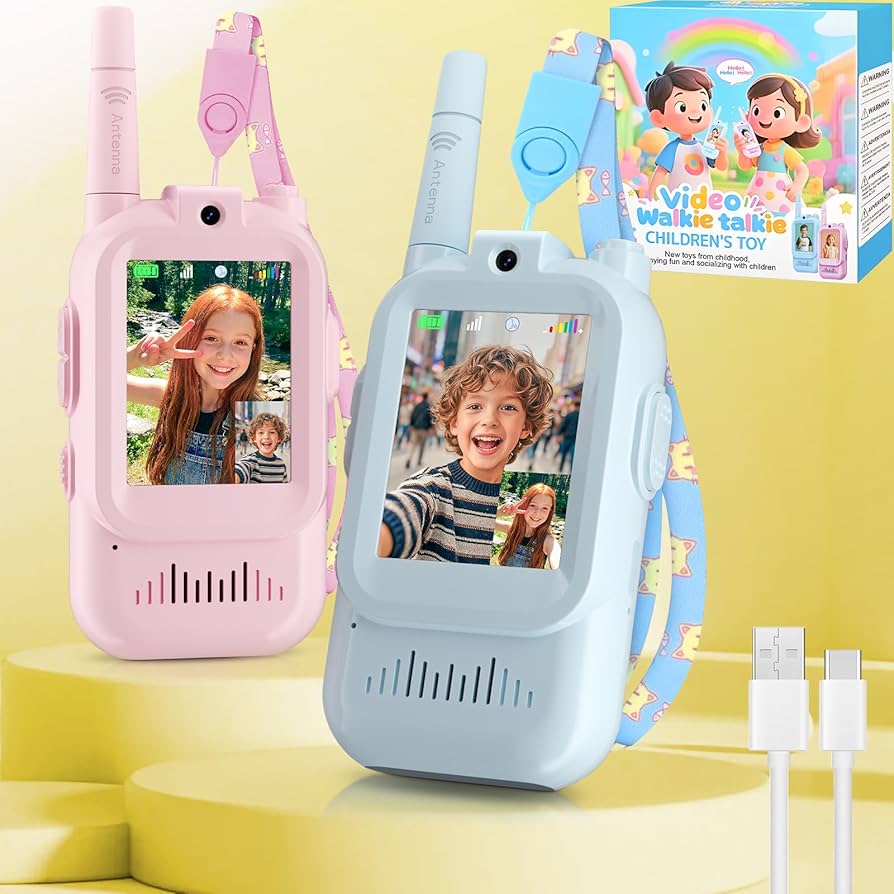 Kids video walkie talkies 2 pack